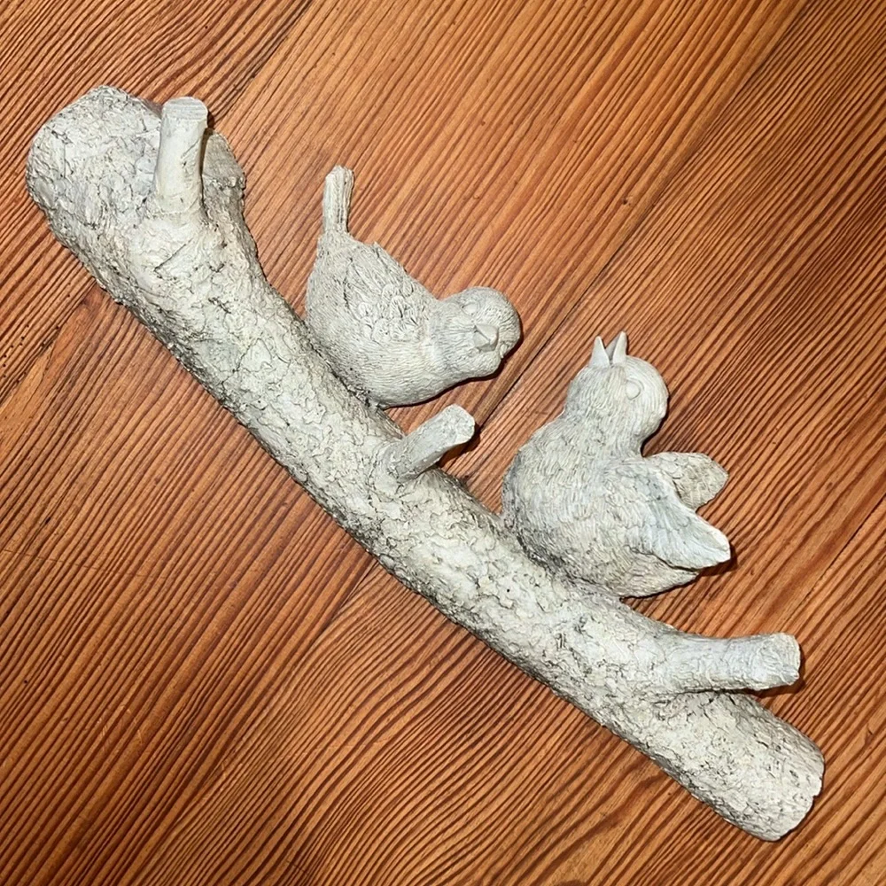 Vintage Bird Wall Hooks- Resin & Crushed Stone